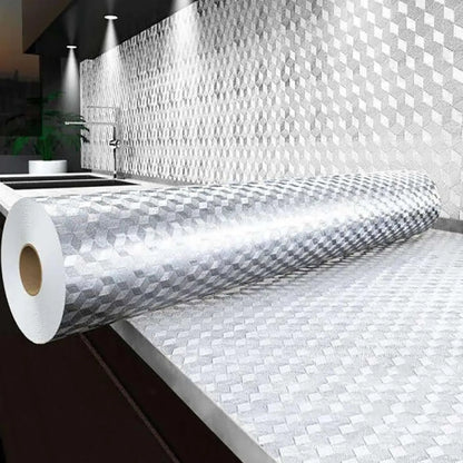 Metaluxe – Waterproof Kitchen Surface Film – 15.7" W x 9.8Ft L(40cm*3m) / Buy 1