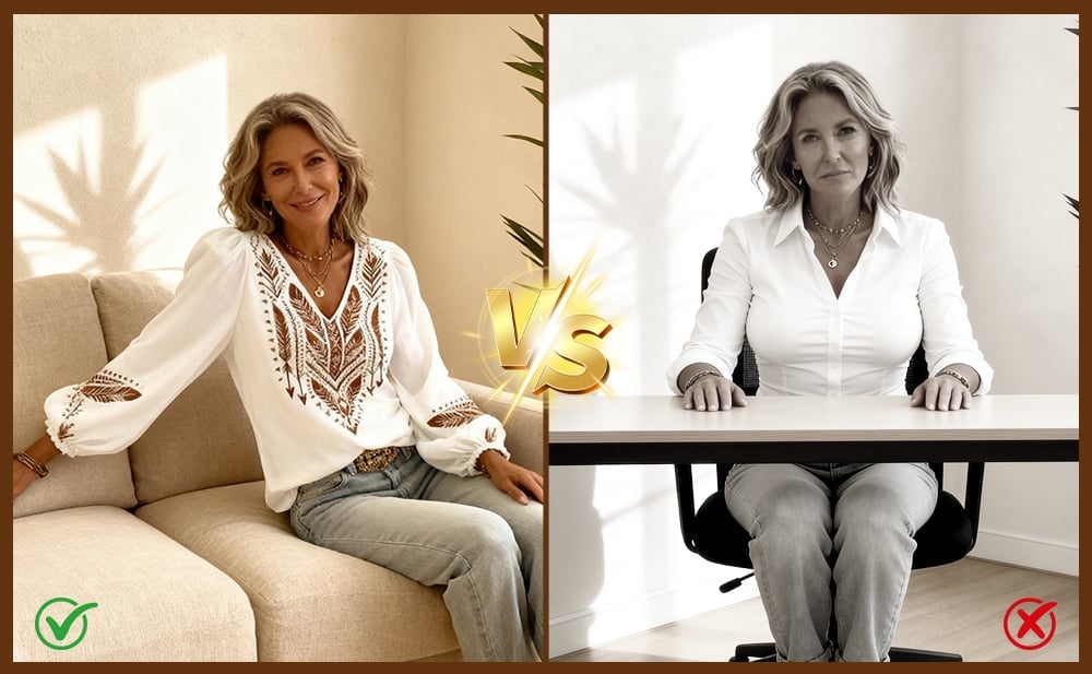 LunaGrace – Puffed Sleeve V-Neck Blouse – image 4