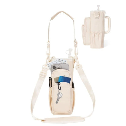 ChillFlow – Portable Drink Carrier Sleeve – Beige