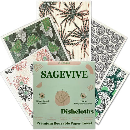 SparkleWipe – Multi-Purpose Kitchen Cleaning Cloths – Botanique