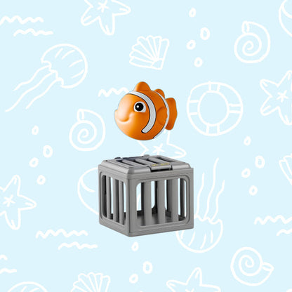 AquaPlay – Children’s Pool Diving Toys Set – Clownfish + cage