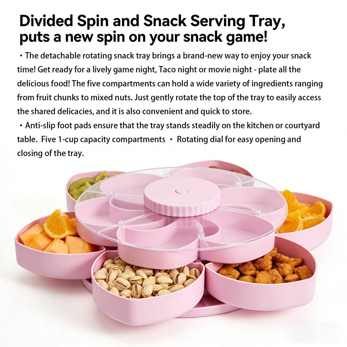 PartyTwist – Rotating Divided Tray – image 7