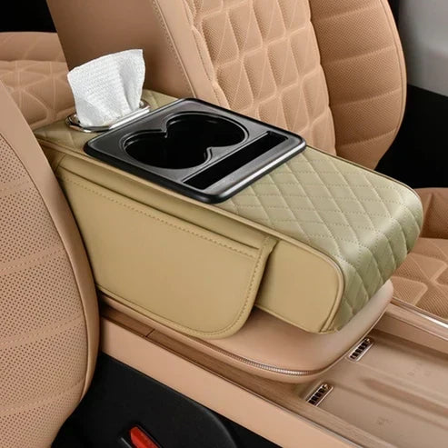 DriveCushion – Smart Armrest Pad – Yellow / Embossed