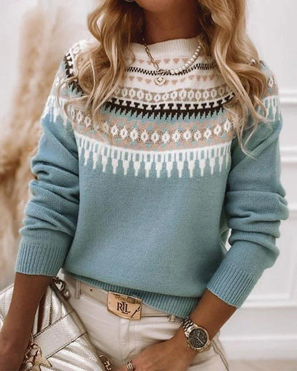 Corinne Knitted Sweater – Blue / S