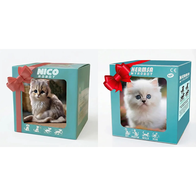 RoboPaws – Interactive Walking Robotic Cat Toy – gray+white
