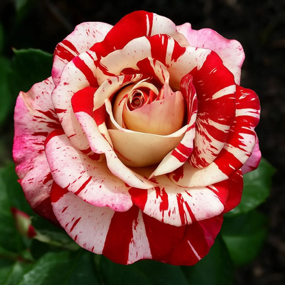 RoseLuxe – Rare Twin Red White Rose Flower Seeds – 50Pcs