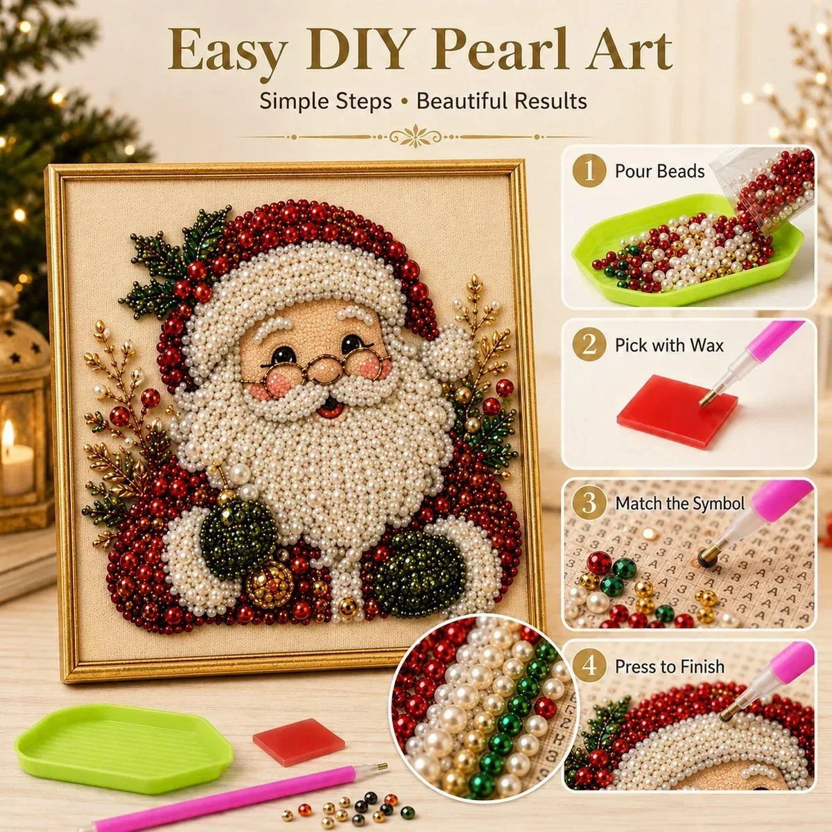 PearlCraft – Premium 3D Christmas Diamond Painting Kit – image 5