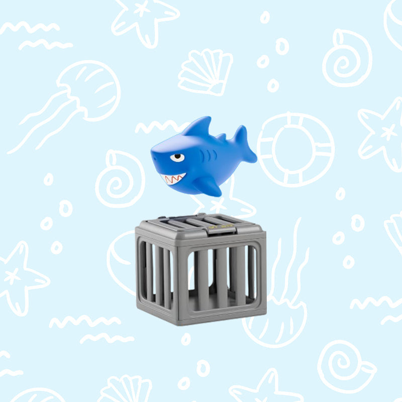AquaPlay – Children’s Pool Diving Toys Set – Shark + Cage
