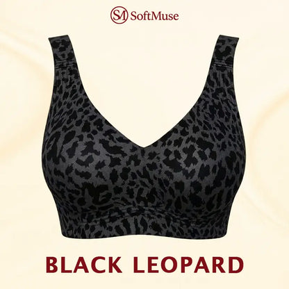 LuxeLift – Super Firming Wirefree Bra – Black Leopard / 30