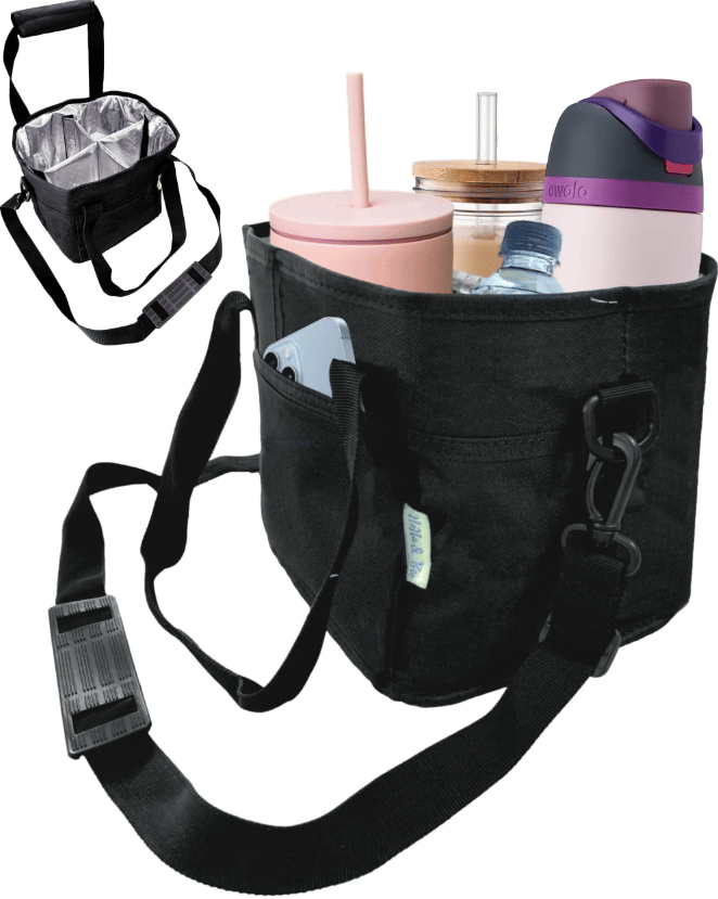 SipCaddy – Multi-Drink Carrier Tote – Black