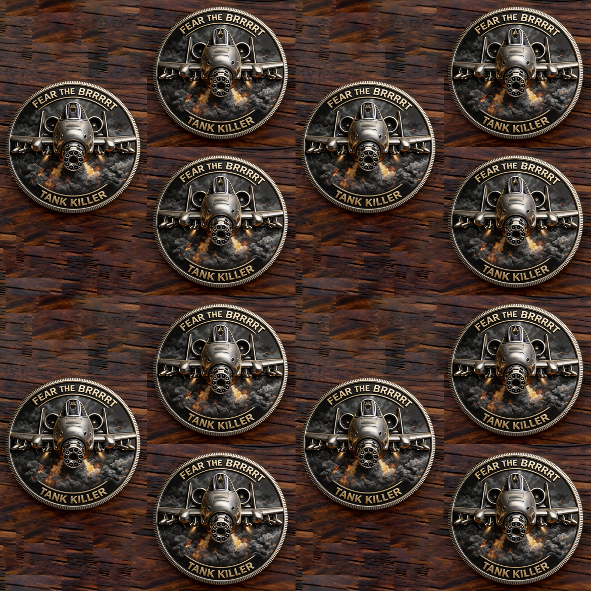 ThunderStrike – A-10 Warthog Legacy Coin – 【️FREE SHIPPING】Buy 5 Get 7 FREE - 12 Coins ($3.33 Each)