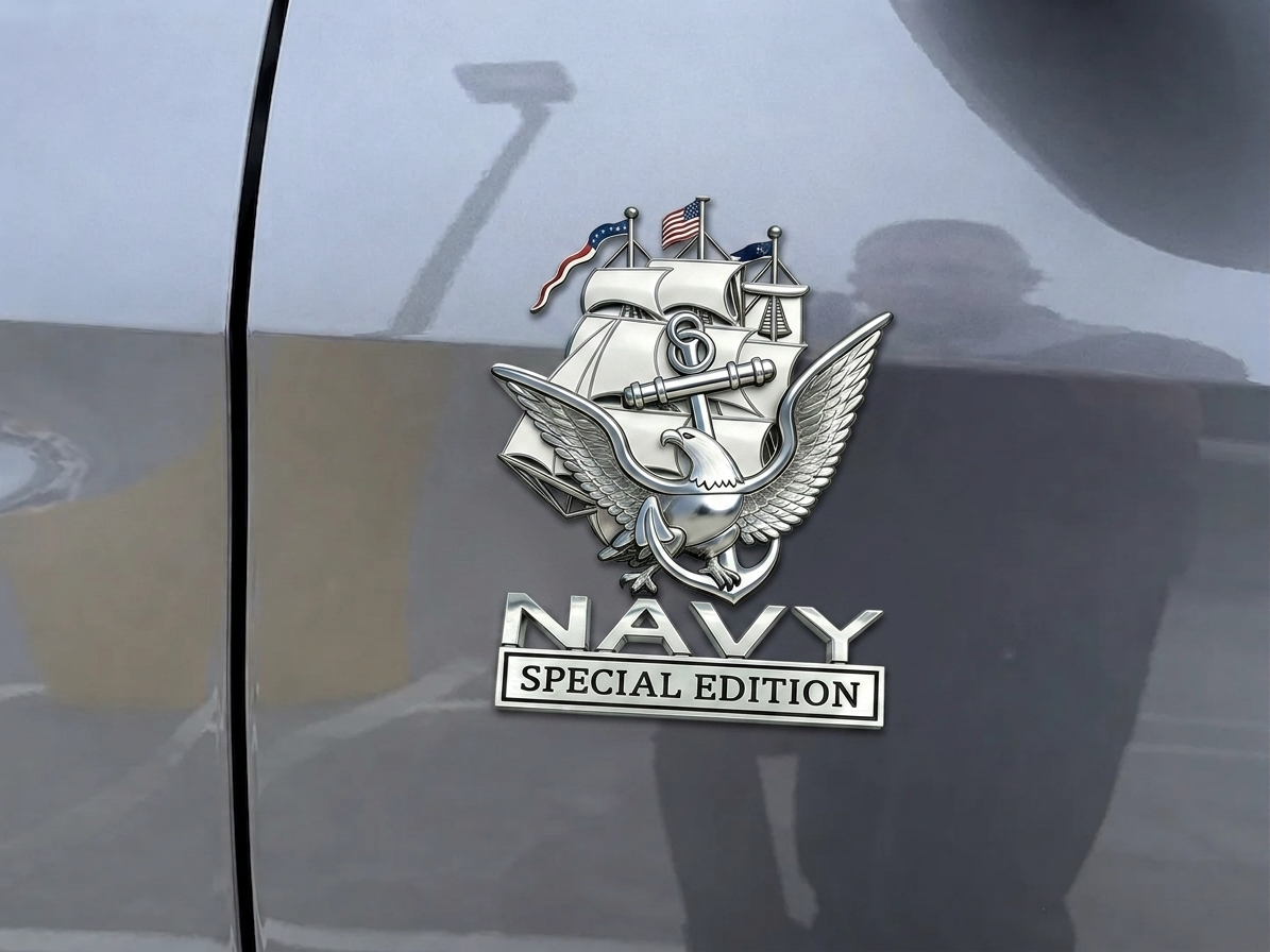 NavyHonor – Navy Veteran Metal Auto Emblem – image 11