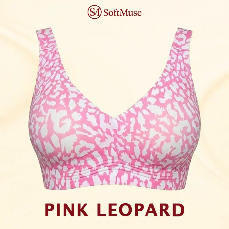 LuxeLift – Super Firming Wirefree Bra – Pink Leopard / 30