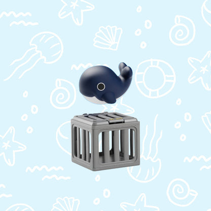 AquaPlay – Children’s Pool Diving Toys Set – Whale + cage