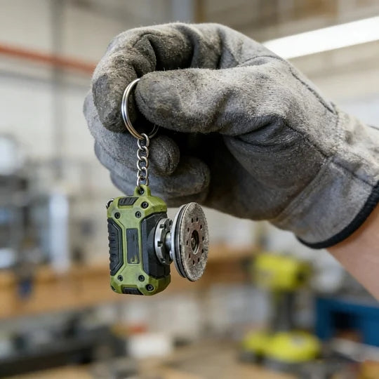 ToolTiny – Mini Power Tools Keychain – Mini Angle Grinder Keychain / Buy 1