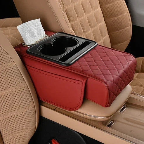 DriveCushion – Smart Armrest Pad – Red / Embossed