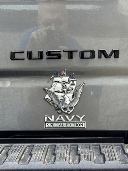 NavyHonor – Navy Veteran Metal Auto Emblem – image 6