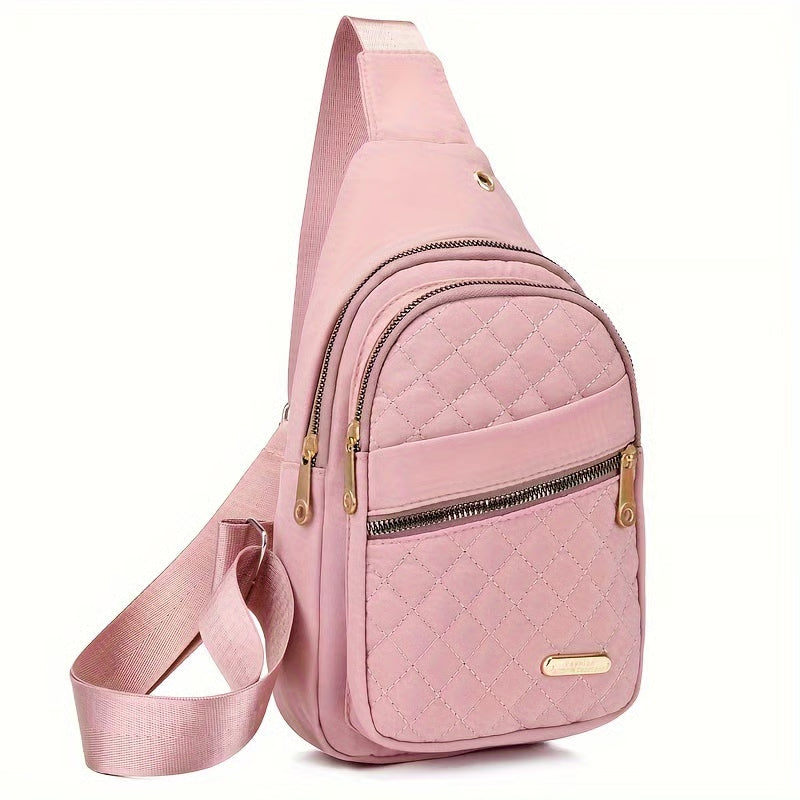 LuxeCarry – Minimalist Solid Color Crossbody Bag – Pink