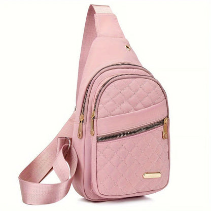 LuxeCarry – Minimalist Solid Color Crossbody Bag – Pink