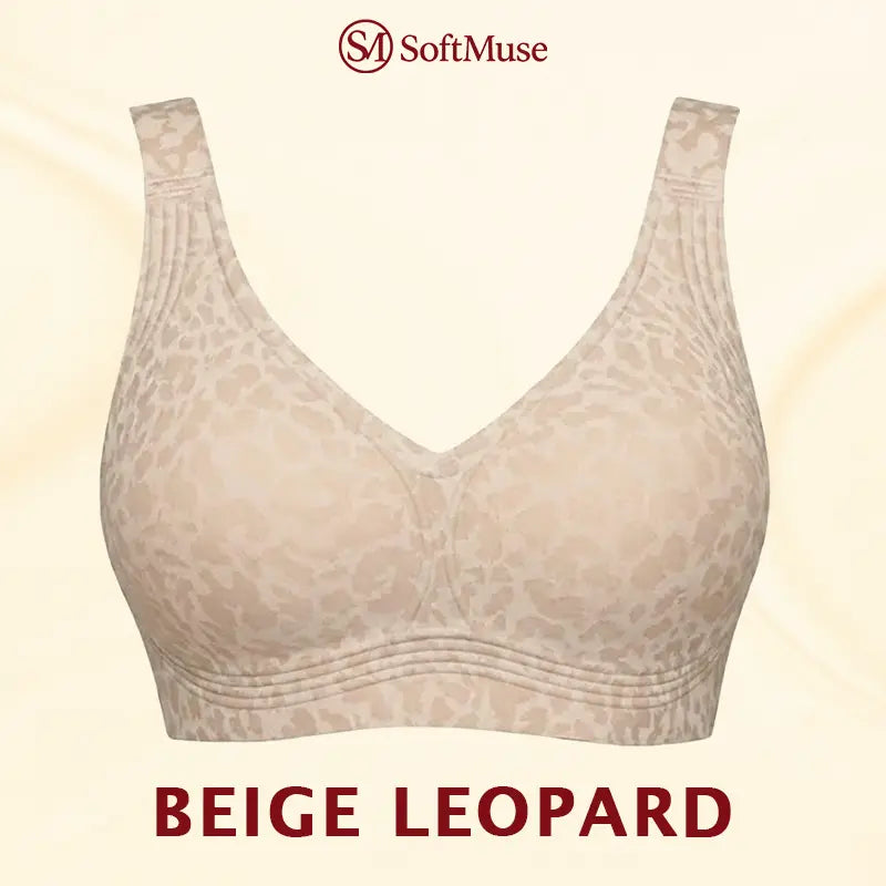 LuxeLift – Super Firming Wirefree Bra – Beige Leopard / 30