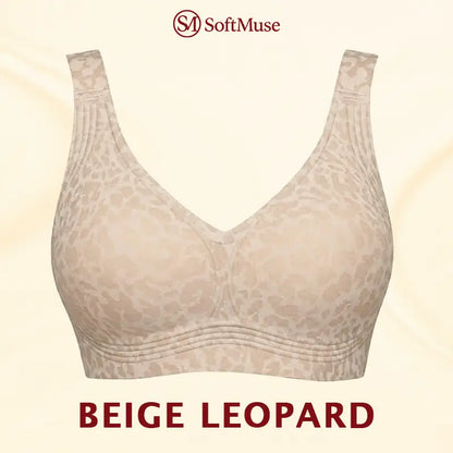LuxeLift – Super Firming Wirefree Bra – Beige Leopard / 30