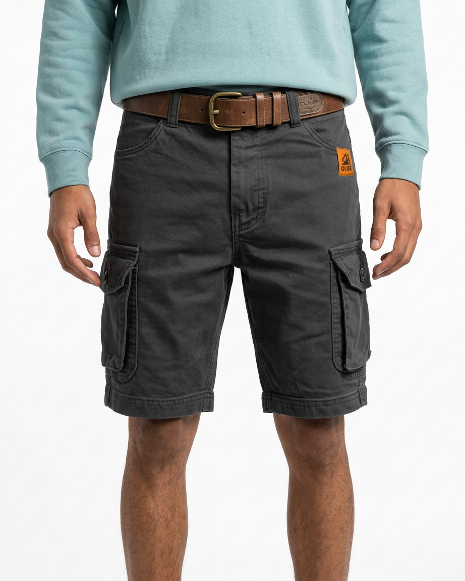 Trailmark — Cargo Shorts with Reinforced Twill – CHARCOAL / S