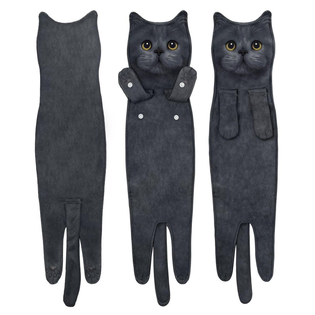 PurrSoft – Cute Cat Microfiber Hand Towel – British Shorthair