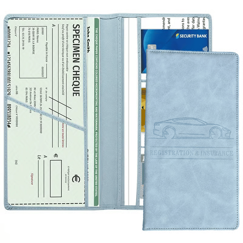 RoadGuard – Car Document Holder Organizer Case – Blue