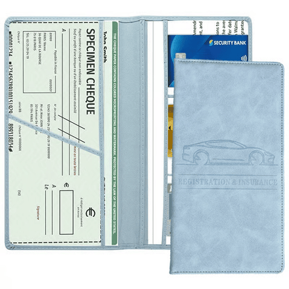 RoadGuard – Car Document Holder Organizer Case – Blue