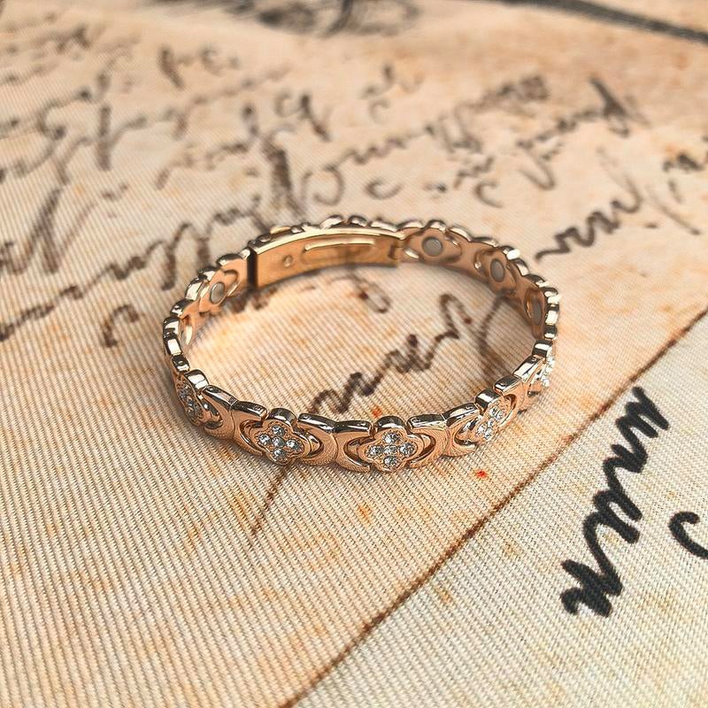 BloomGrace – Flower Copper Bracelet Elegant Style – image 3