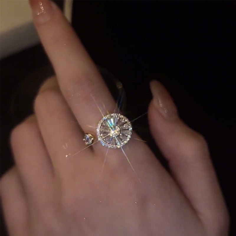 LumiRing – Delicate Round Zircon Luxury Ring – image 3