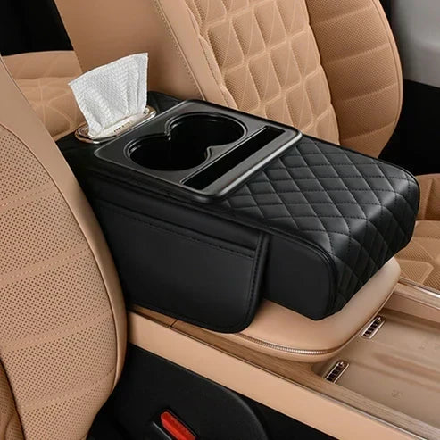 DriveCushion – Smart Armrest Pad – Black / Embossed