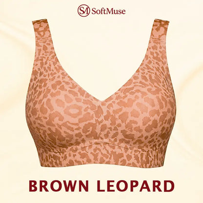 LuxeLift – Super Firming Wirefree Bra – Brown Leopard / 30