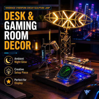 NeonForge - Handmade Cyberpunk Circuit Sculpture Lamp – image 7