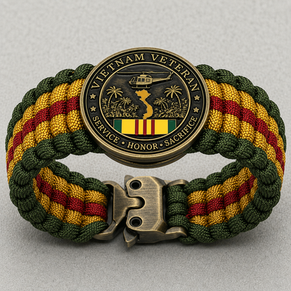 BraveBond – Vietnam Veteran Tribute Survival Bracelet – image 2