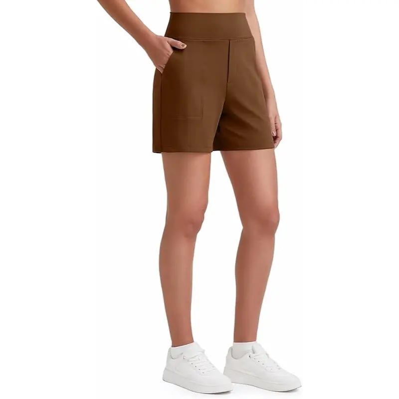 AeroFit – Breathable Summer Athletic Shorts – Dark coffee / XS