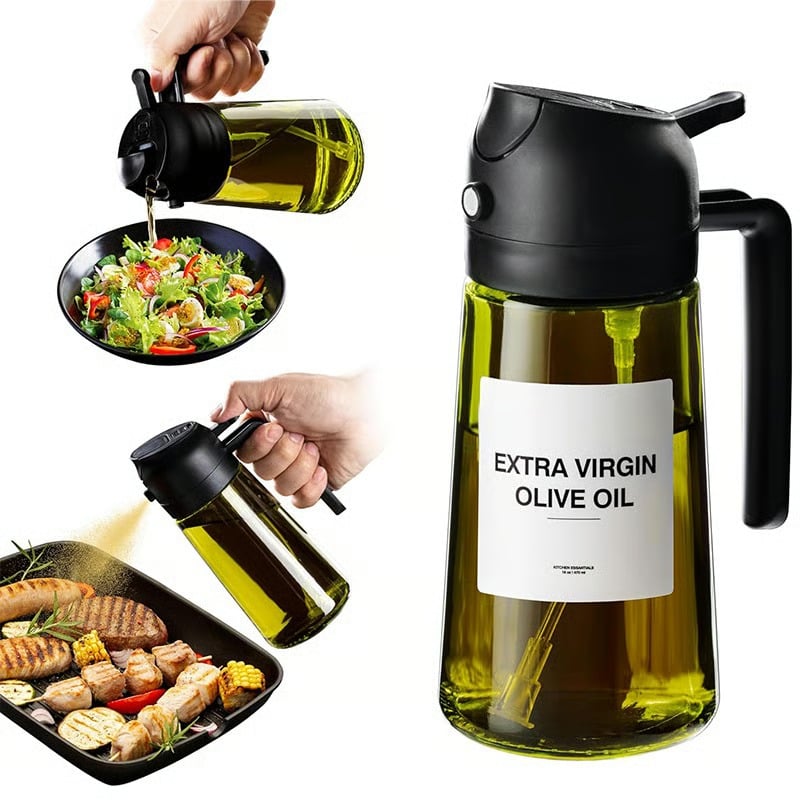 DripLess - Healthy Cooking Oil Sprayer Bottle – Black