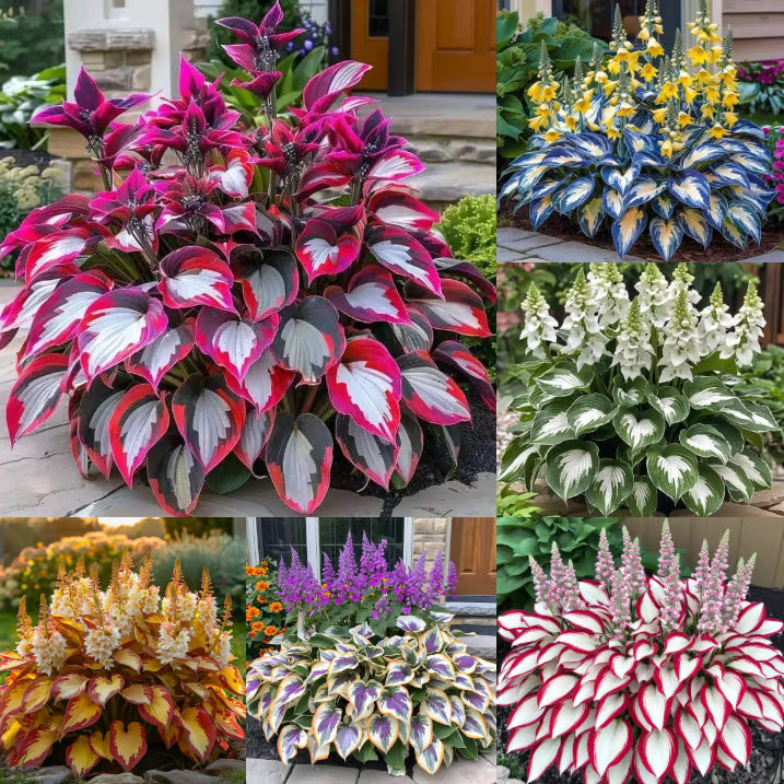 GardenÉlan – Rare Hosta Seeds for Home Gardens (100 Seeds) – Mixed colors