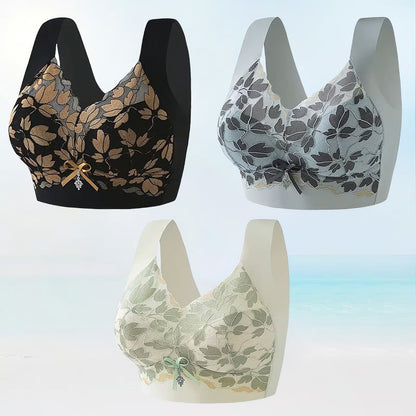 AirLush – FeatherLight Wireless Bra – Black+Blue+Green / M