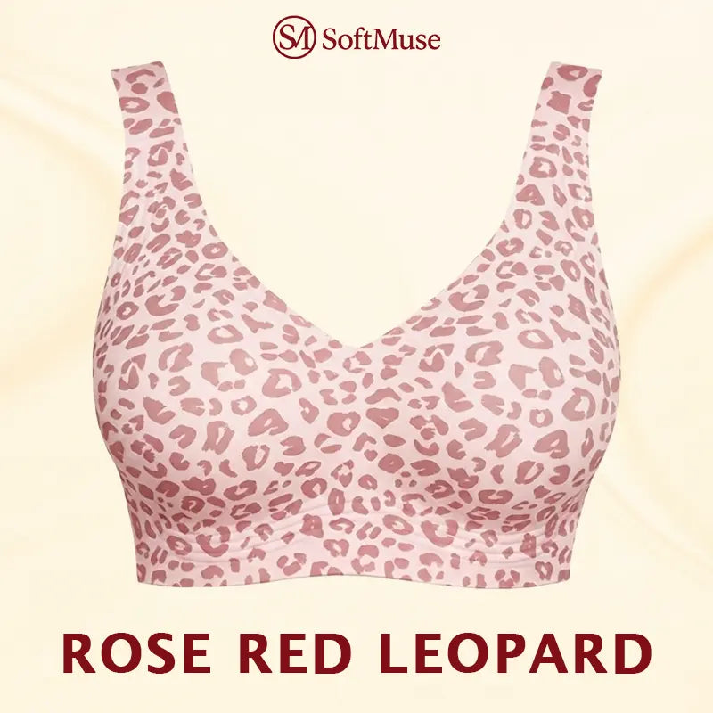 LuxeLift – Super Firming Wirefree Bra – Rose Red Leopard / 30