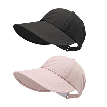 ShadeCore – Elegant UV Protection Sun Hat – Black + Pink
