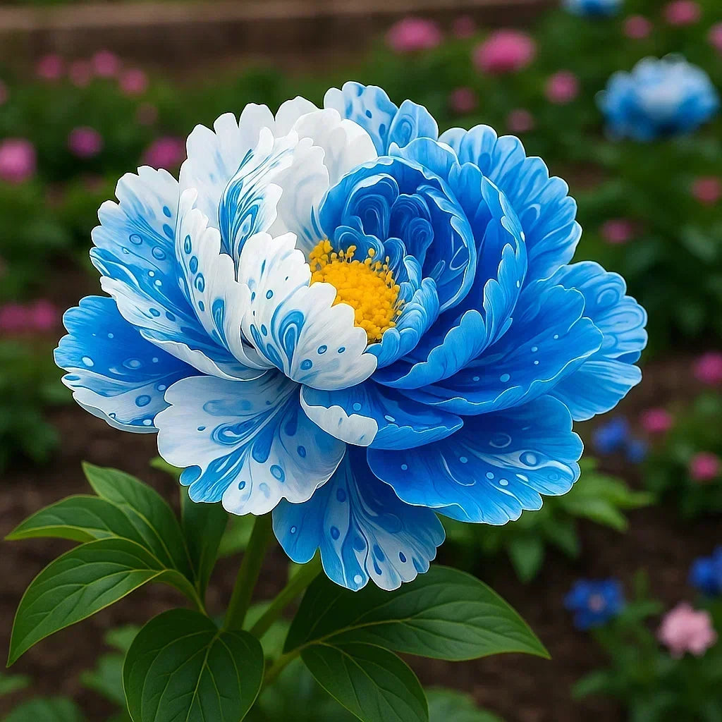 RoyalPetal – Luxury Garden Peonies – Blue and White Porcelain / Starter Bundle (2 Plants)
