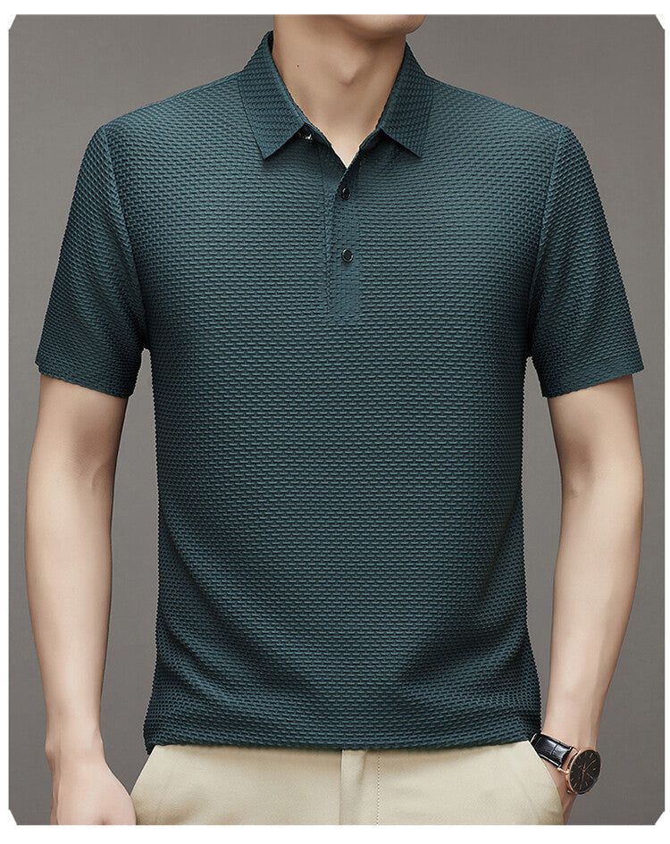 FlexGent – Modern Slim Business Shirt – Light green / M（height & weight 160-170cm 100-125LB）