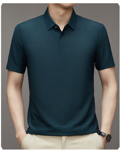 FlexGent – Modern Slim Business Shirt – Dark green / M（height & weight 160-170cm 100-125LB）