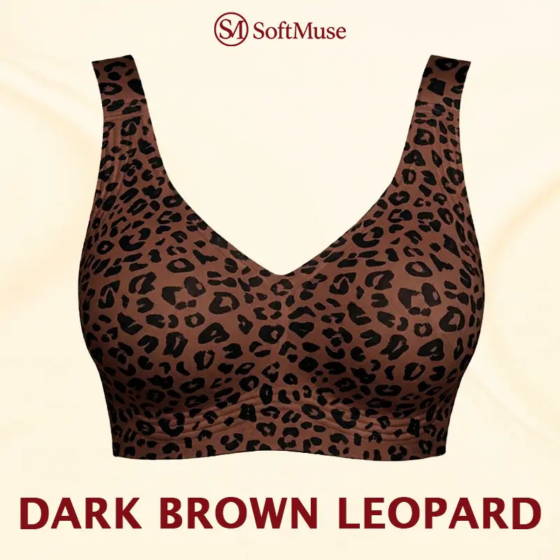 LuxeLift – Super Firming Wirefree Bra – Dark Brown Leopard / 30