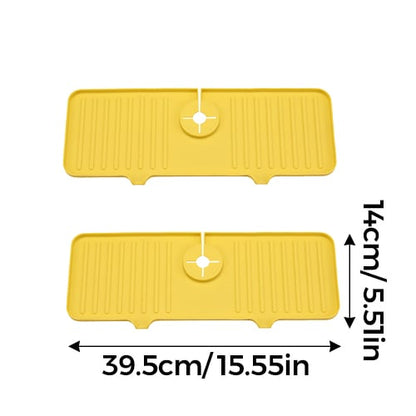 AquaGuard – Protective Kitchen Sink Faucet Mat – Yellow*2