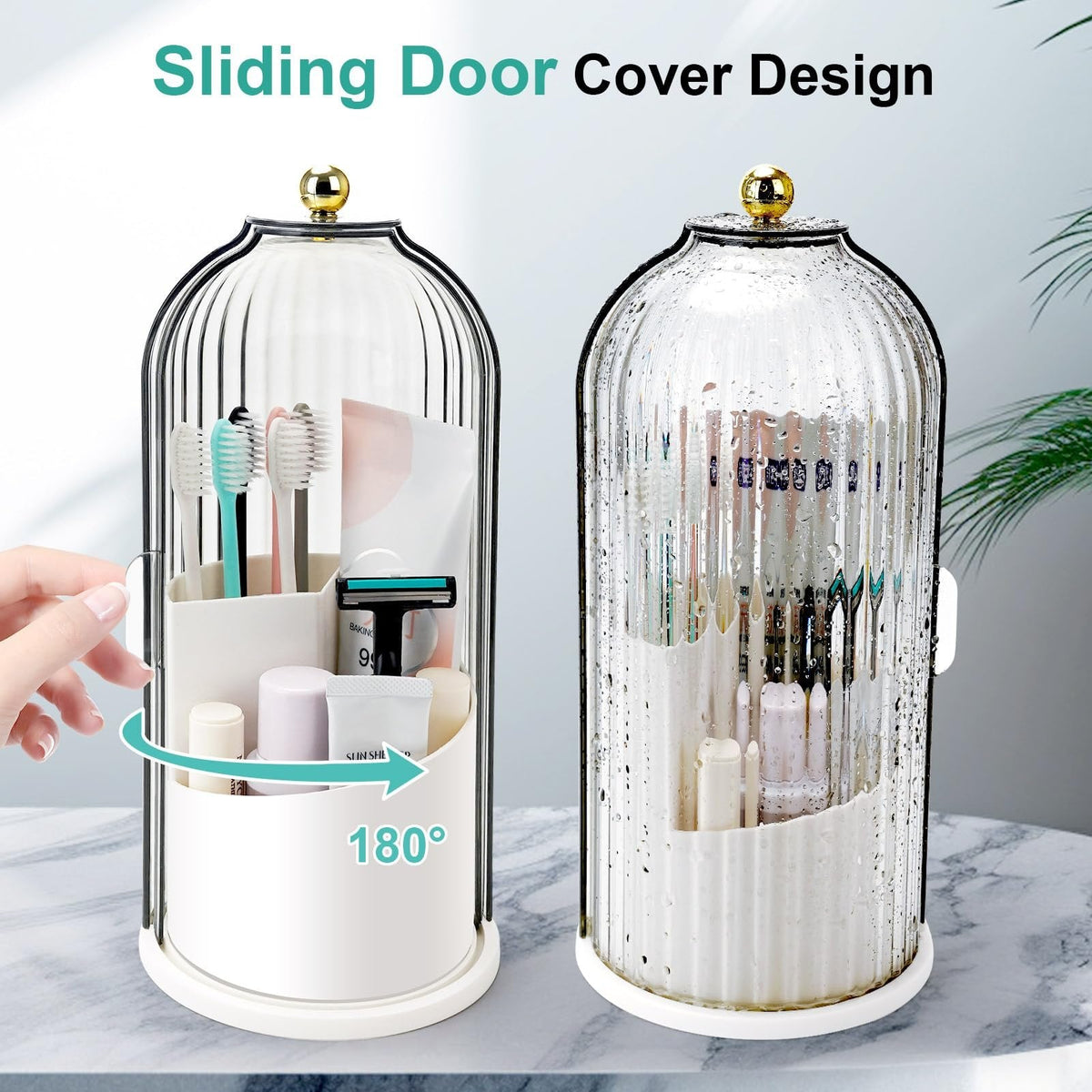 BrushNest – Sliding Lid Toothbrush Organizer – image 3
