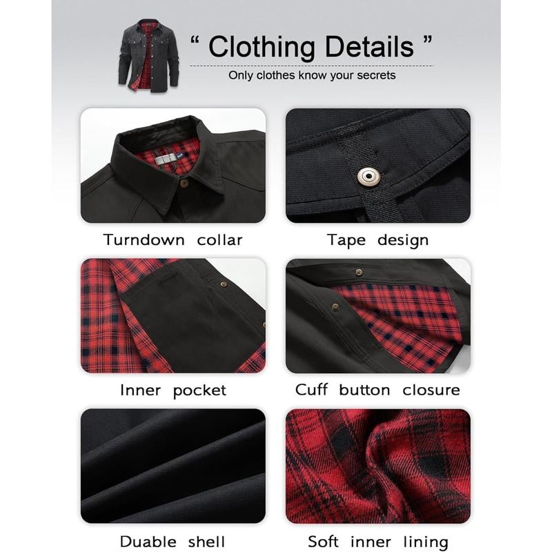 VistaWork – Versatile Flannel-Lined Utility Shacket – image 11