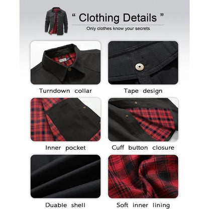 VistaWork – Versatile Flannel-Lined Utility Shacket – image 11