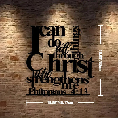 ChristStrength – Inspirational Scripture Wall Art – L - 20 inches / Buy 1 Get 30% OFF